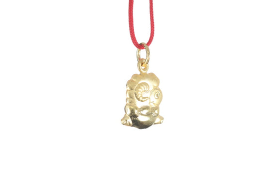 24K 3D Gold Ram Pendant