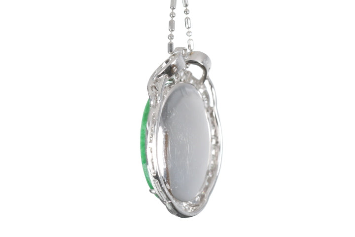 Chinese Coin Jadeite Pendant