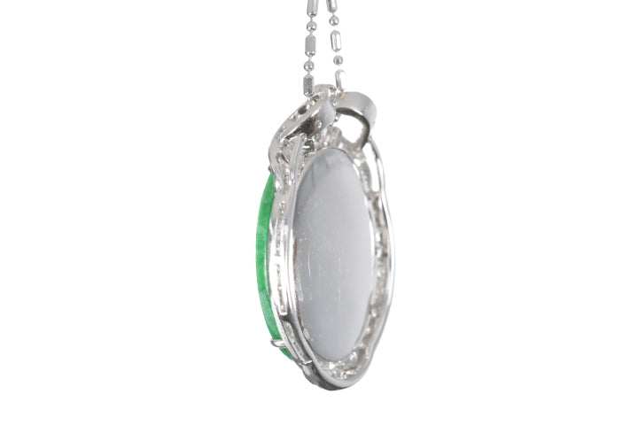 Chinese Coin Jadeite Pendant