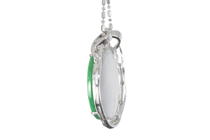 Chinese Coin Jadeite Pendant