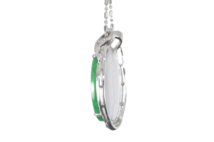 Chinese Coin Jadeite Pendant