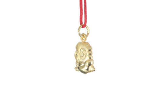 24K 3D Gold Ram Pendant