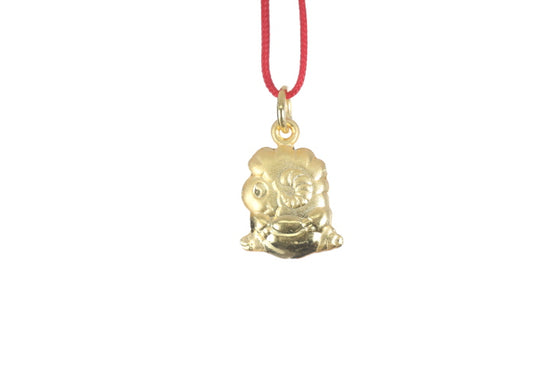 24K 3D Gold Ram Pendant