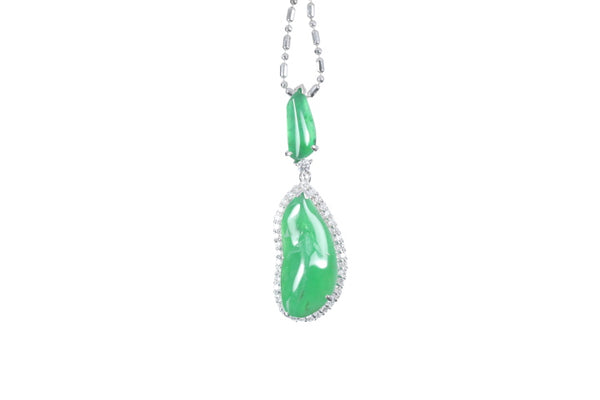 Jadeite Diamond Pendant