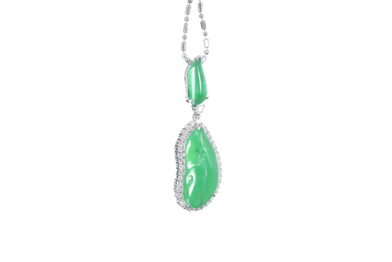 Jadeite Diamond Pendant