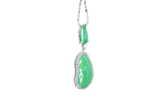 Jadeite Diamond Pendant