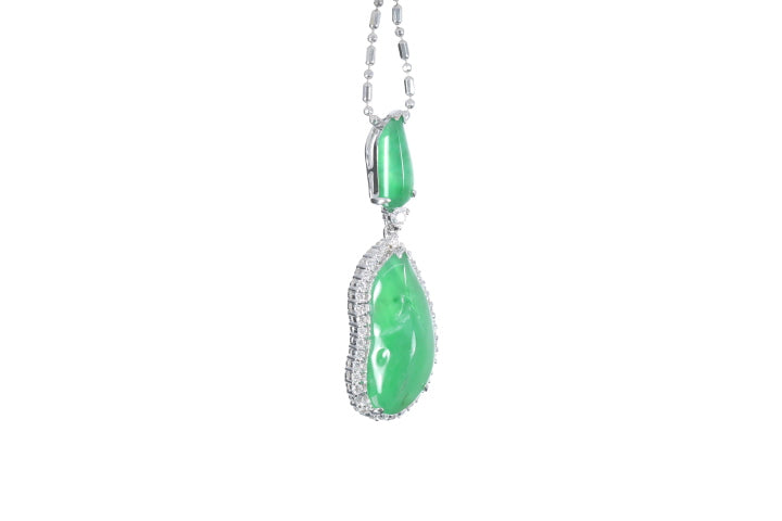 Jadeite Diamond Pendant