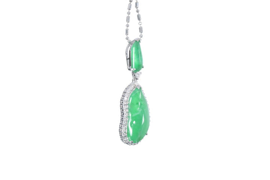 Jadeite Diamond Pendant