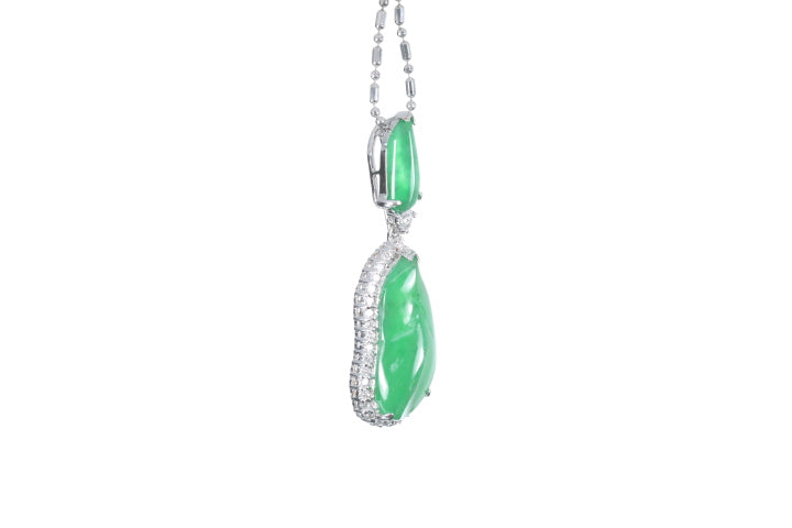 Jadeite Diamond Pendant