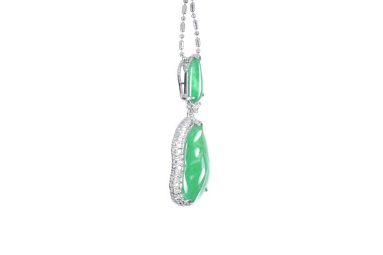 Jadeite Diamond Pendant