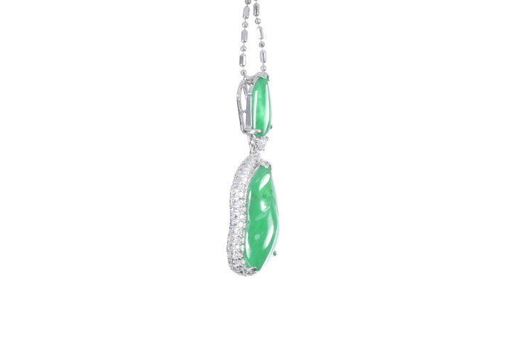 Jadeite Diamond Pendant