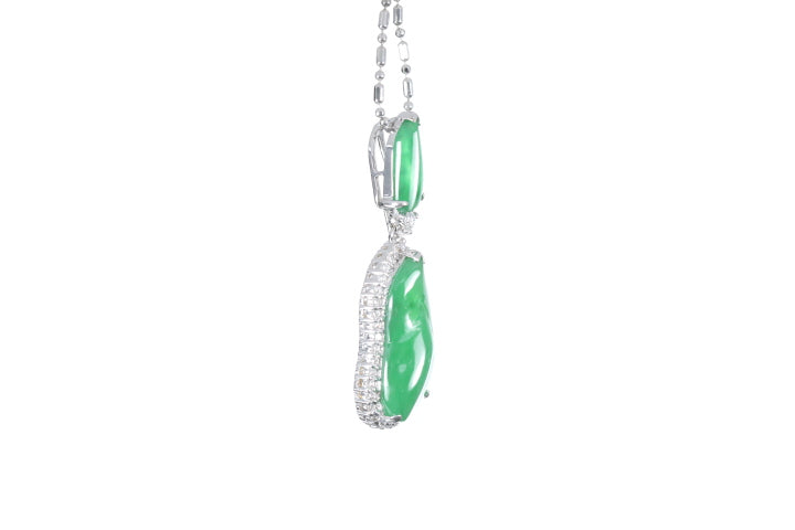 Jadeite Diamond Pendant