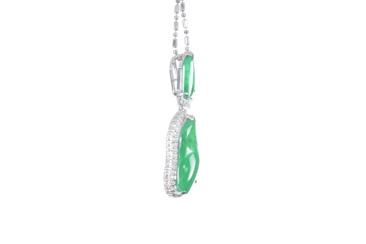 Jadeite Diamond Pendant