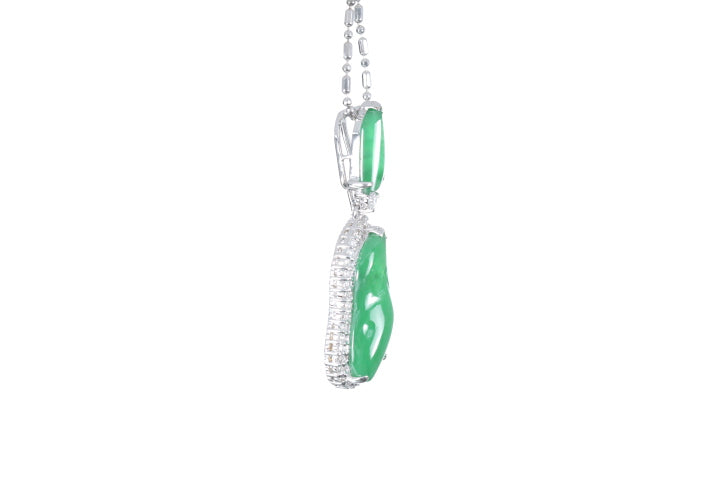 Jadeite Diamond Pendant