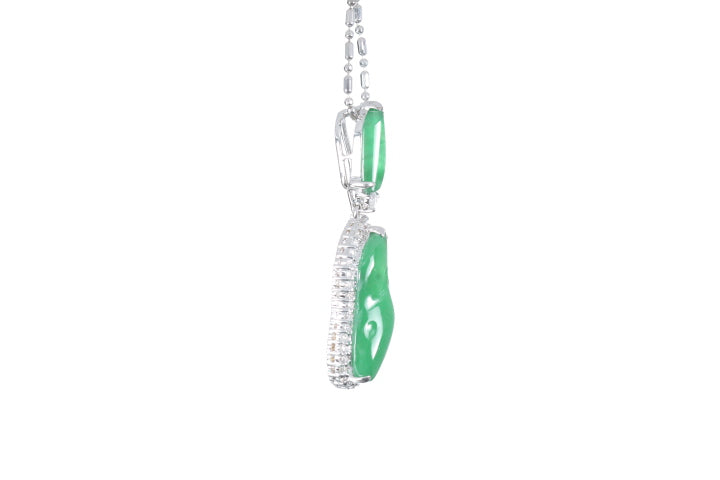 Jadeite Diamond Pendant