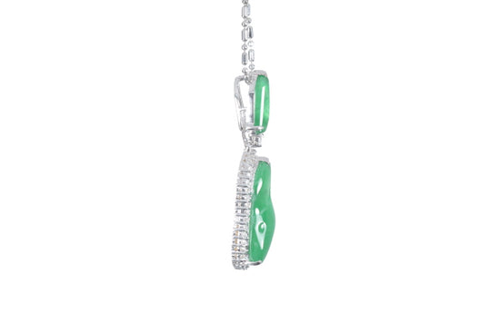 Jadeite Diamond Pendant