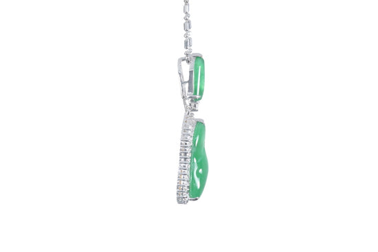 Jadeite Diamond Pendant