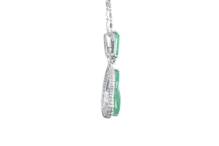 Jadeite Diamond Pendant