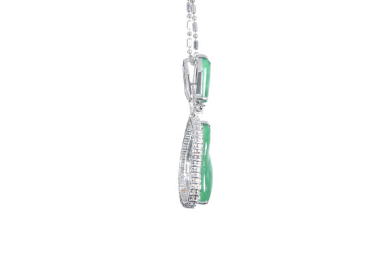 Jadeite Diamond Pendant