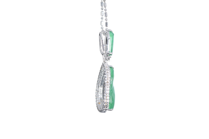 Jadeite Diamond Pendant