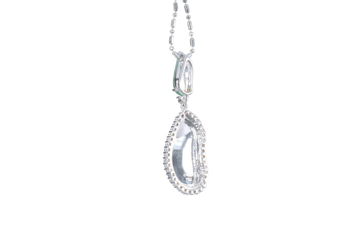 Jadeite Diamond Pendant