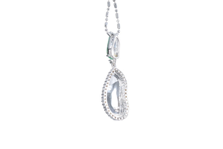 Jadeite Diamond Pendant