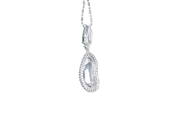 Jadeite Diamond Pendant