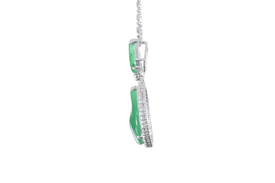 Jadeite Diamond Pendant