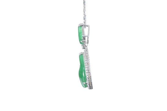 Jadeite Diamond Pendant