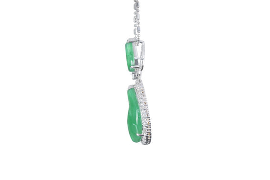 Jadeite Diamond Pendant