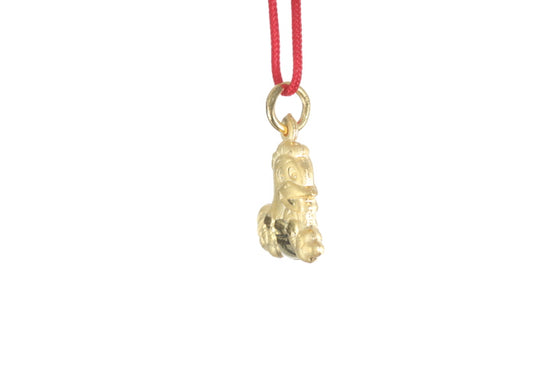 24K 3D Gold Rooster Pendant