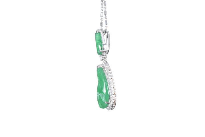 Jadeite Diamond Pendant