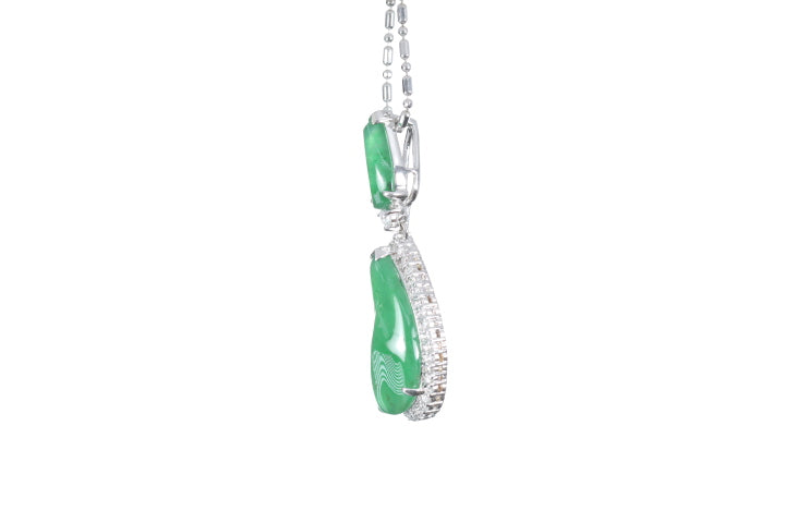 Jadeite Diamond Pendant