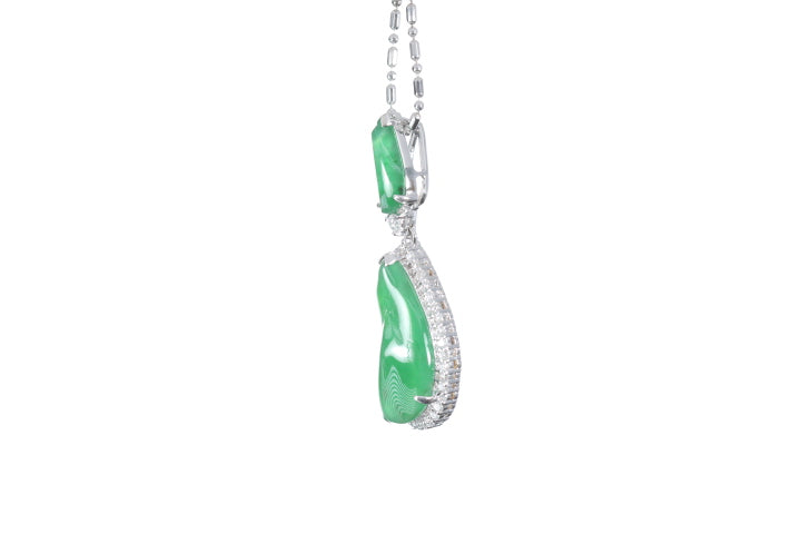 Jadeite Diamond Pendant