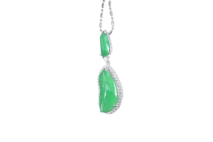 Jadeite Diamond Pendant