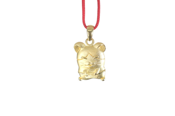 24K Gold Rat Pendant