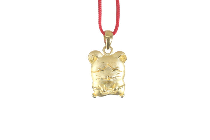 24K Gold Rat Pendant