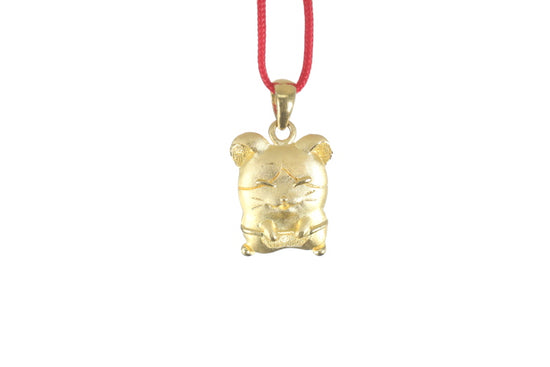 24K Gold Rat Pendant