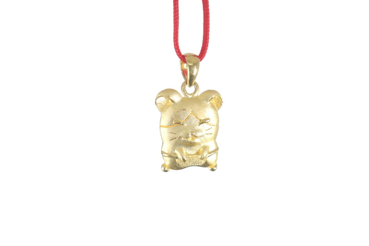 24K Gold Rat Pendant