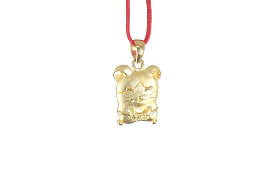 24K Gold Rat Pendant