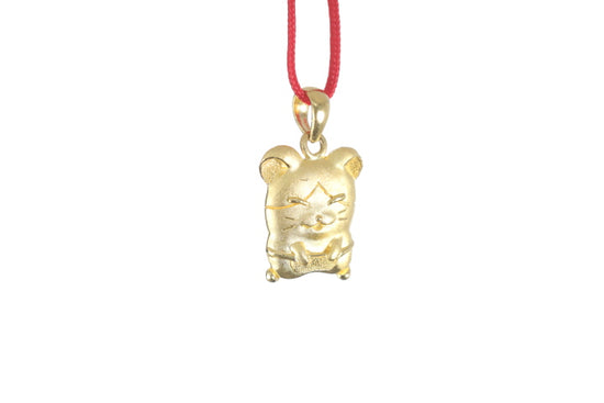 24K Gold Rat Pendant