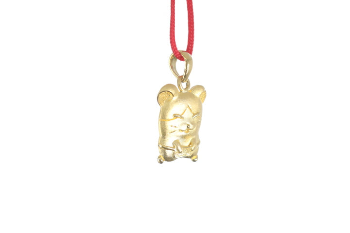 24K Gold Rat Pendant