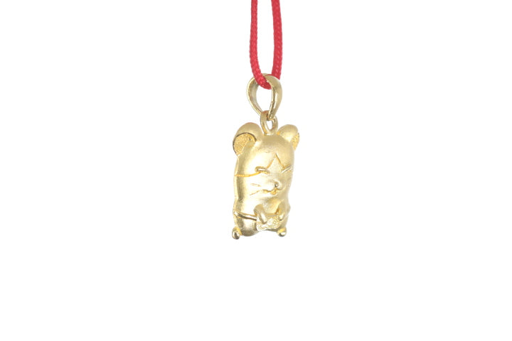 24K Gold Rat Pendant