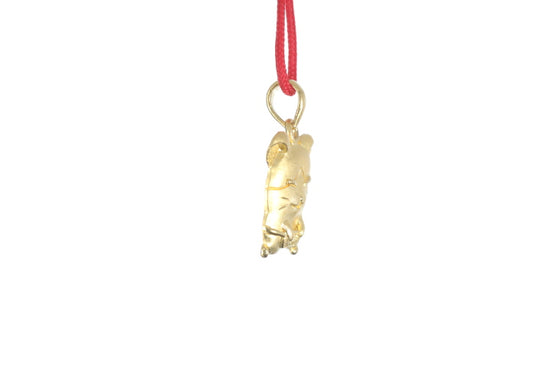 24K Gold Rat Pendant