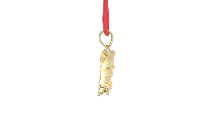 24K Gold Rat Pendant