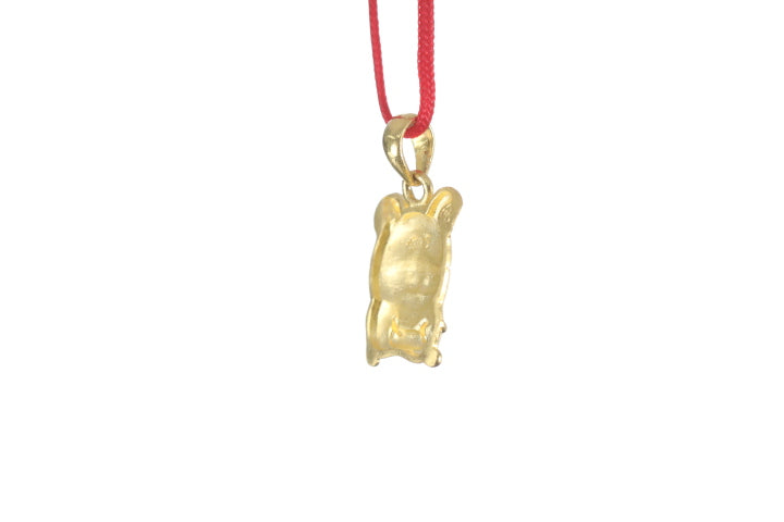 24K Gold Rat Pendant