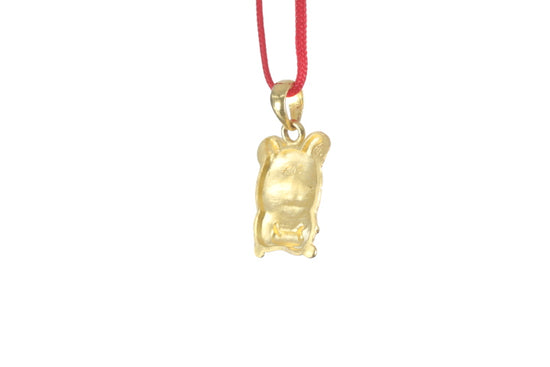 24K Gold Rat Pendant