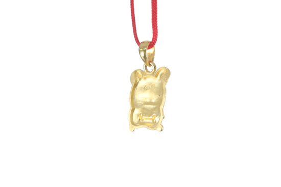 24K Gold Rat Pendant