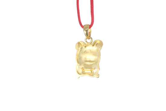 24K Gold Rat Pendant