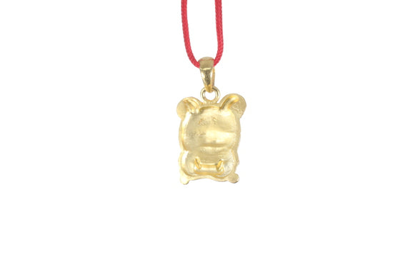 24K Gold Rat Pendant